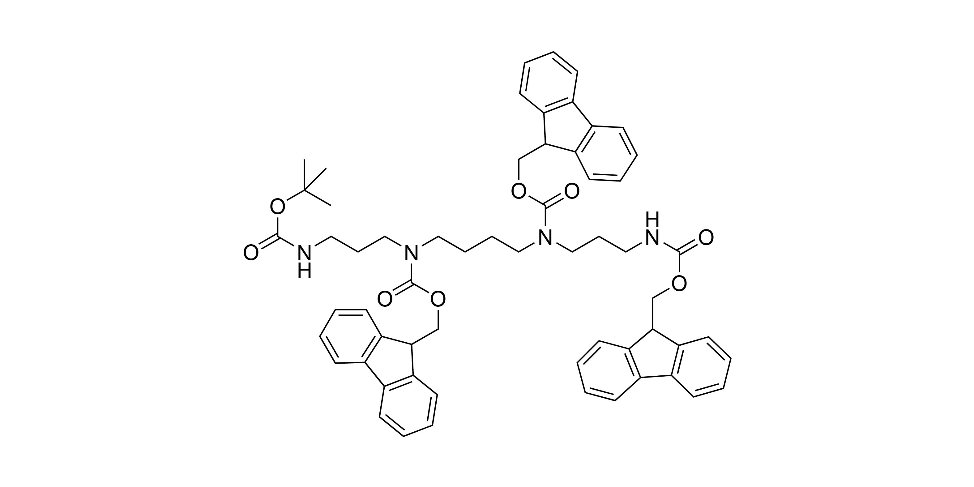 N1-(t-Butyloxycarbonyl)-N2,N3,N4-tris(9-fluorenylmethyloxycarbonyl)-1,5,10,14-tetra-aza-quatrodecan