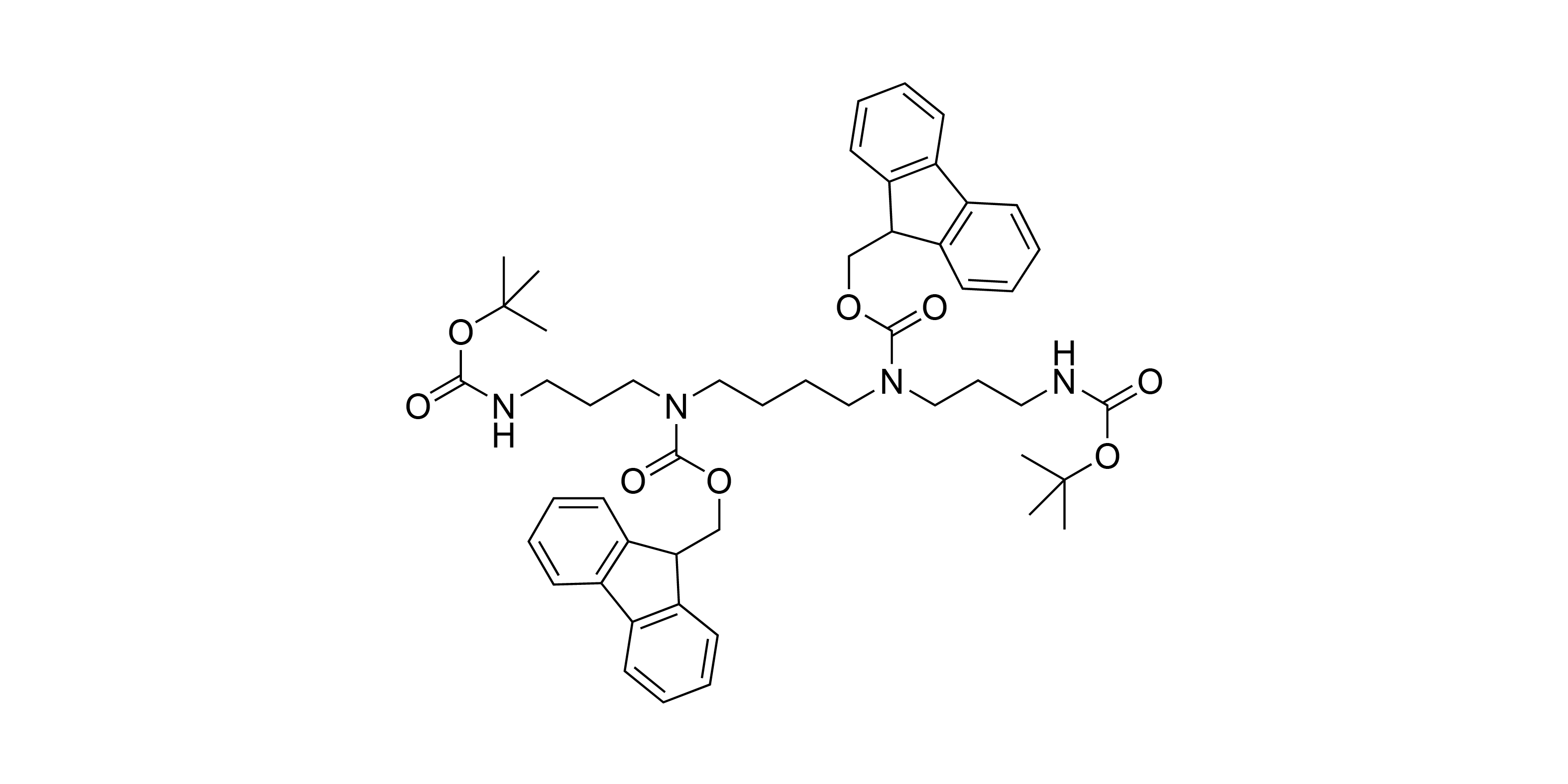 N1,N4-Bis-(t-butyloxycarbonyl)-N2,N3-bis-(9-fluorenylmethyloxycarbonyl)-1,5,10,14-tetra-aza-quatrodecan