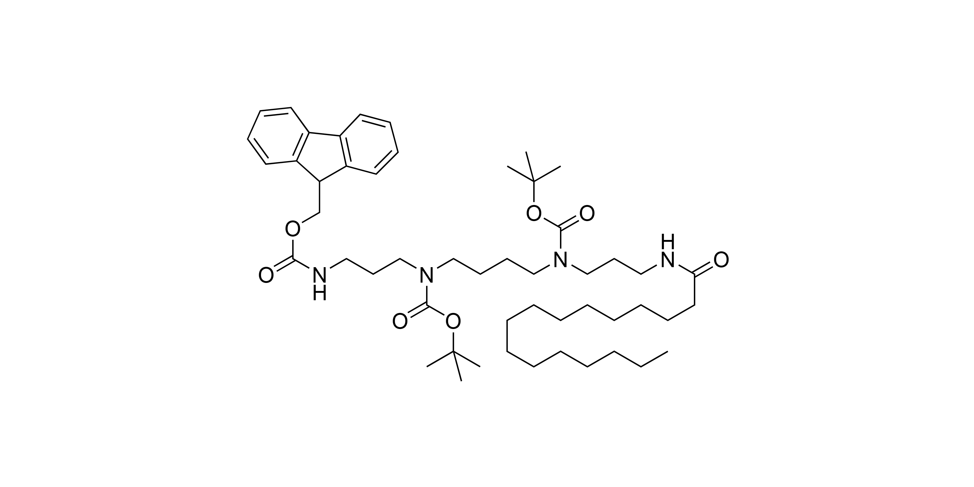 N2,N3-Bis-(t-butyloxycarbonyl)-N1-(9-fluorenylmethyloxycarbonyl)-N4-palmitoyl-1,5,10,14-tetra-aza-quatrodecan