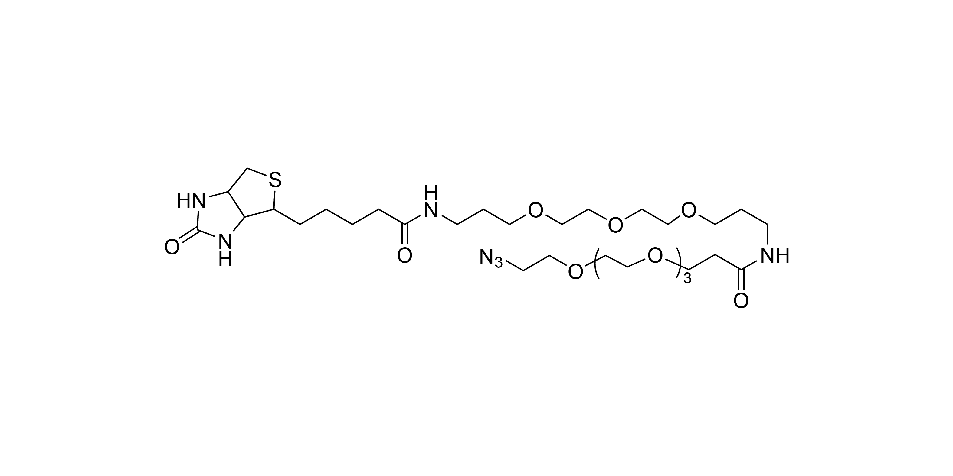 N-(1-azido-9-oxo-3,6,14,17,20-pentaoxa-10-azatricosan-23-yl)-5-biotinamide