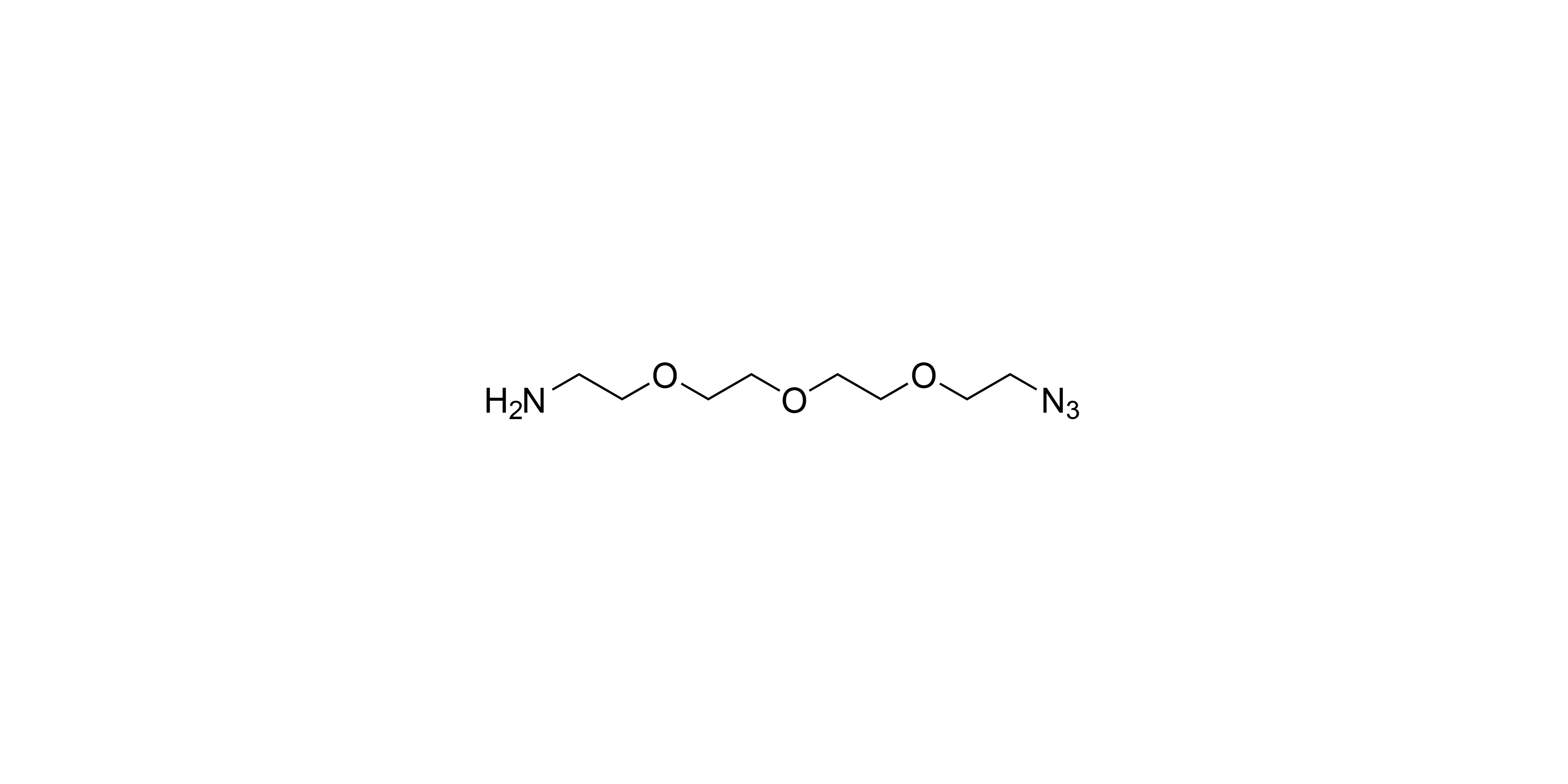 1-Amino-11-azido-3,6,9-trioxaundecane, 2-{2-[2-(2-Azidoethoxy)ethoxy]ethoxy}ethylamine, O-(2-Aminoethyl)-O’-(2-azidoethyl)diethylene glycol