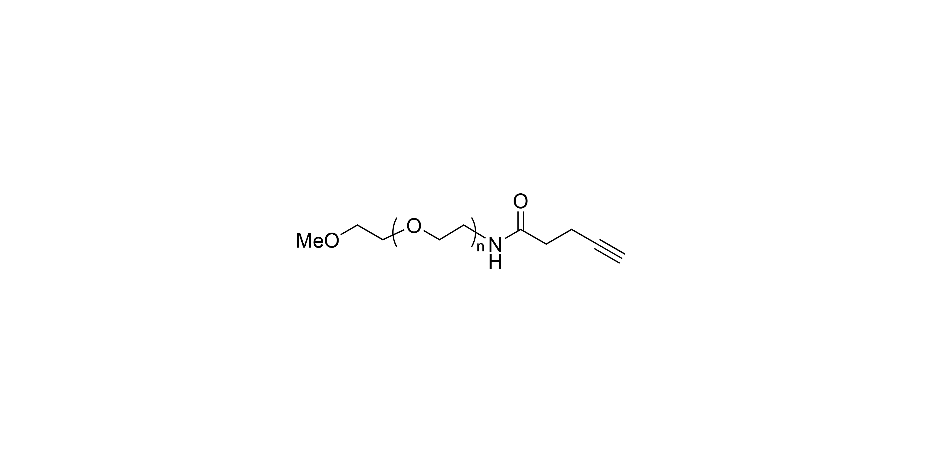 alpha-Methoxy-omega-propargylacetamido poly(ethylene glycol) (PEG-MW 750 Dalton)