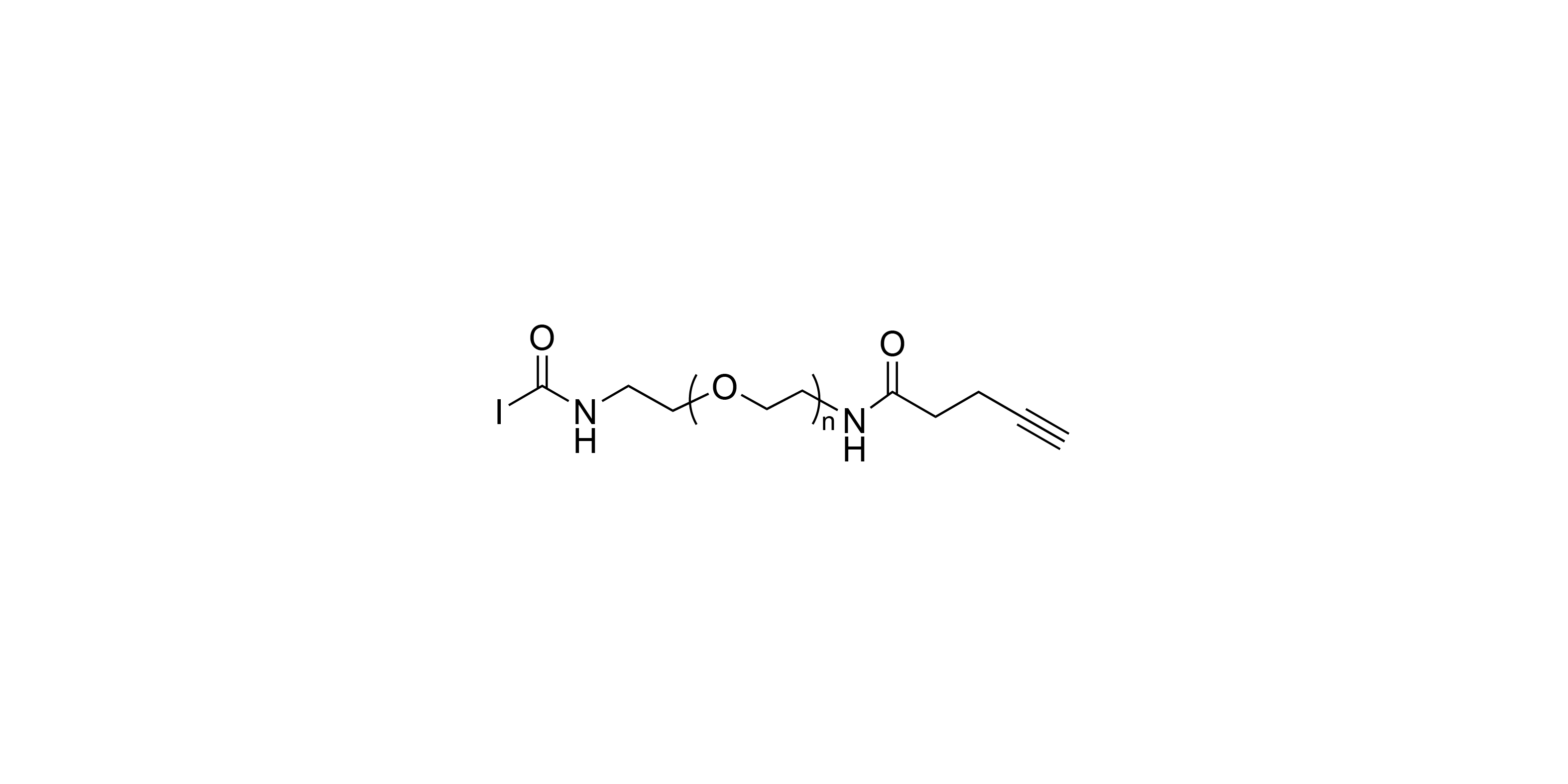 alpha-Iodo-omega-propargylacetamido poly(ethylene glycol) (PEG-MW 3000 Dalton)