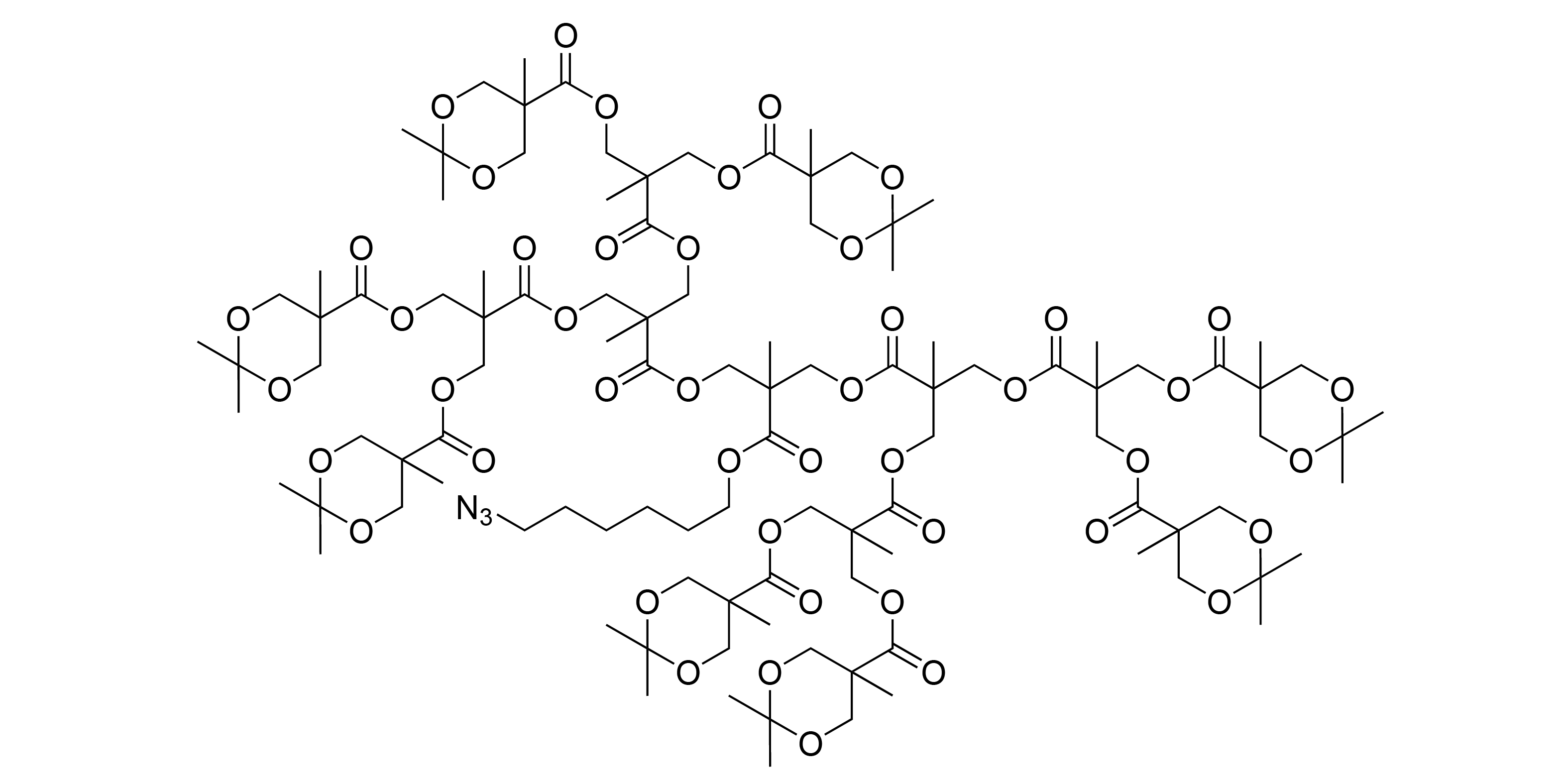 Azidohexyl-Dendron-Generation-4-octaacetonide