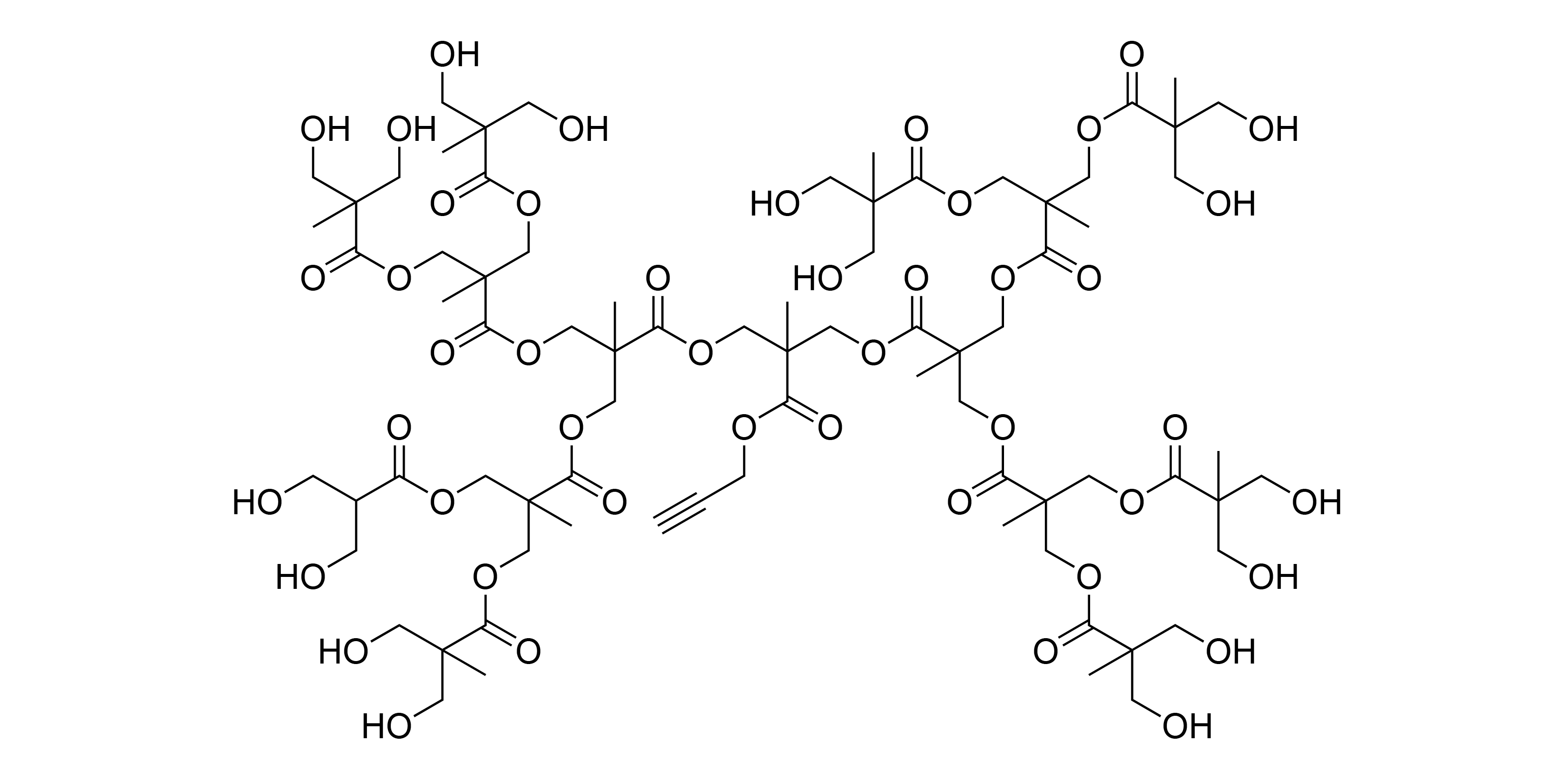 Propynyl-Dendron-Generation-4-hexadecihydroxide