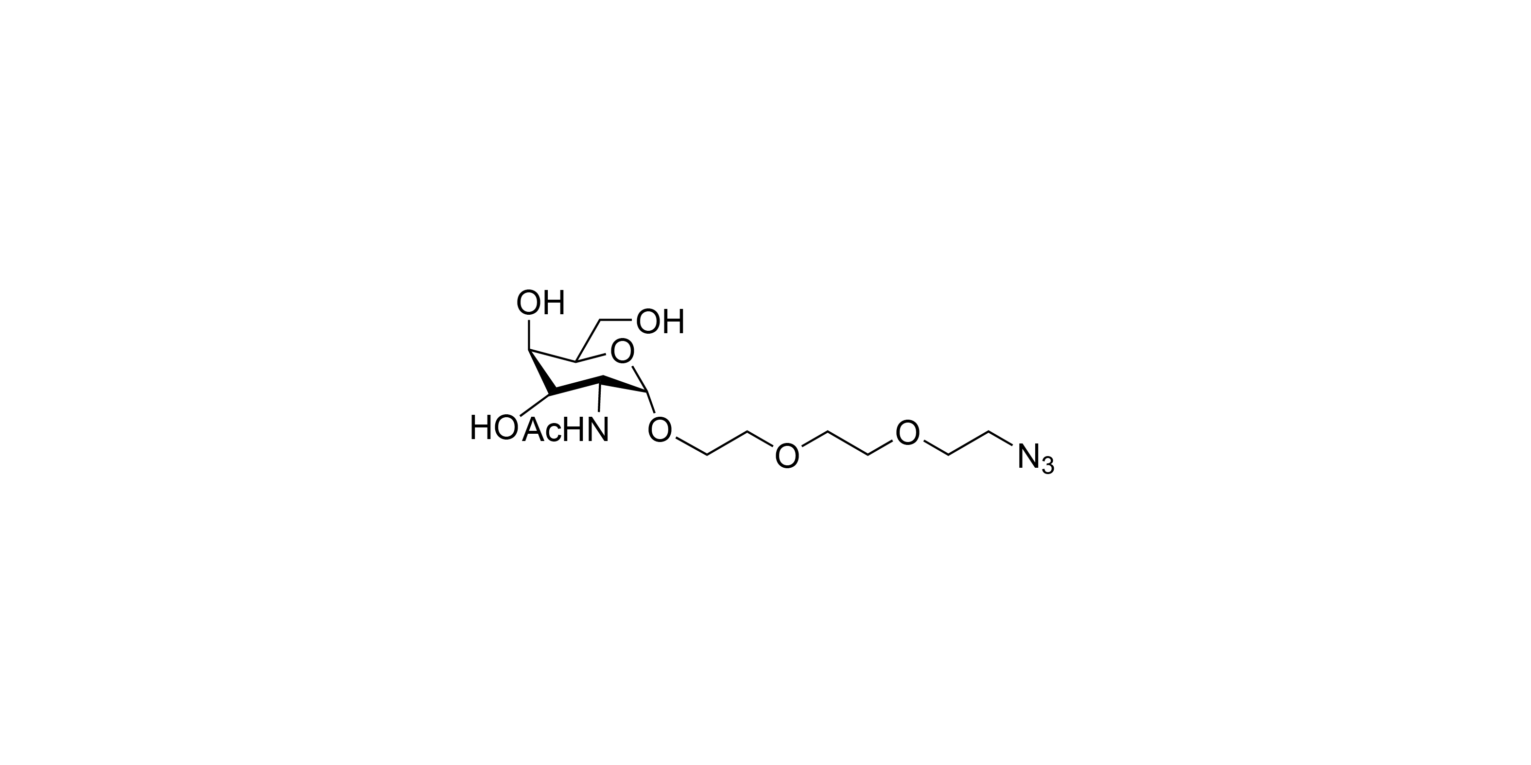 1-O-(2-(2-(2-Azidoethoxy)ethoxy)ethoxy)-2-acetamido-2deoxy-alpha-D-galactopyranoside