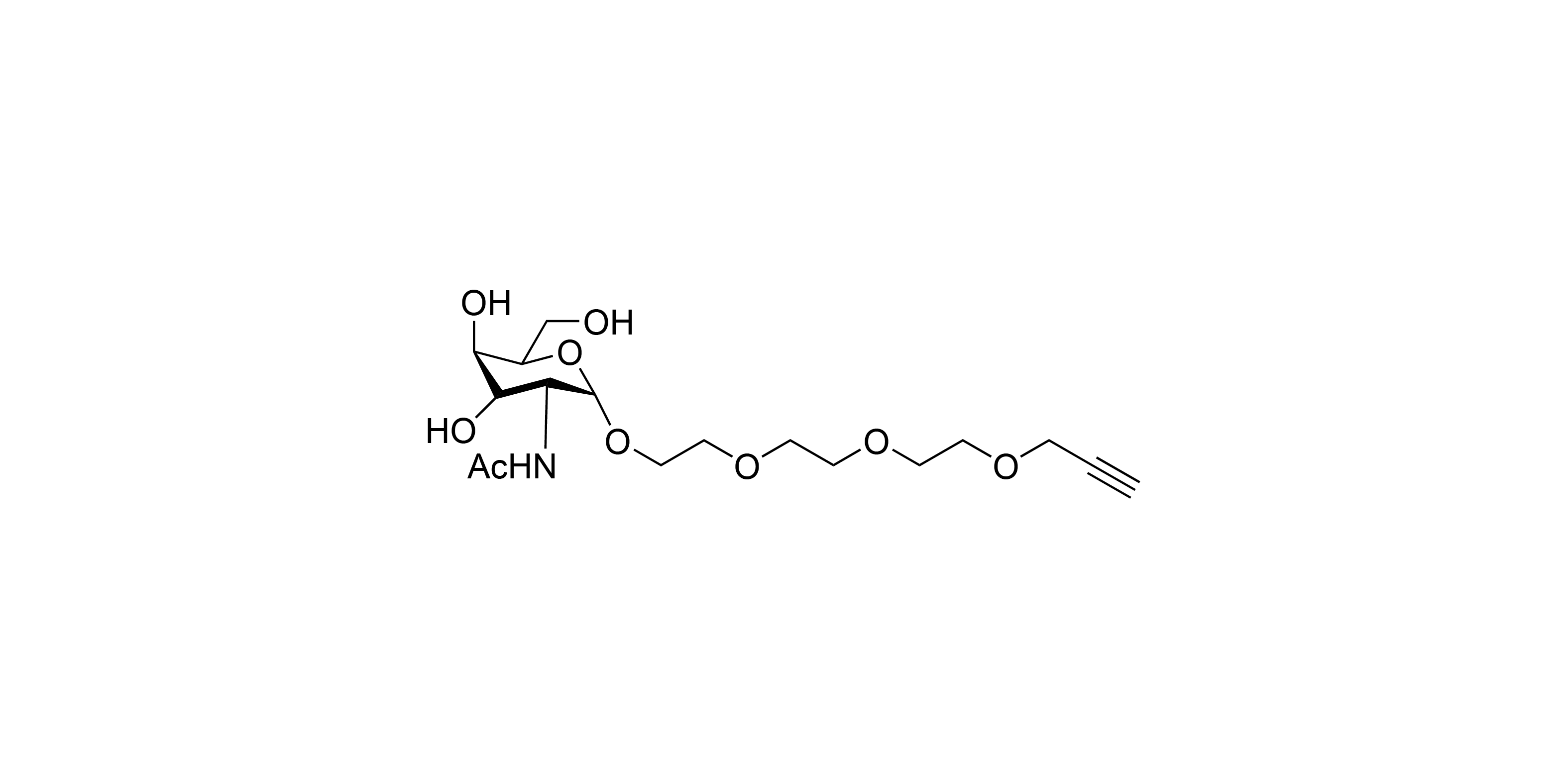 1-O-(2-(2-(2-(Prop-2-ynyloxy)ethoxy)ethoxy)ethoxy)-2-acetamido-2deoxy-beta-D-glucopyranoside