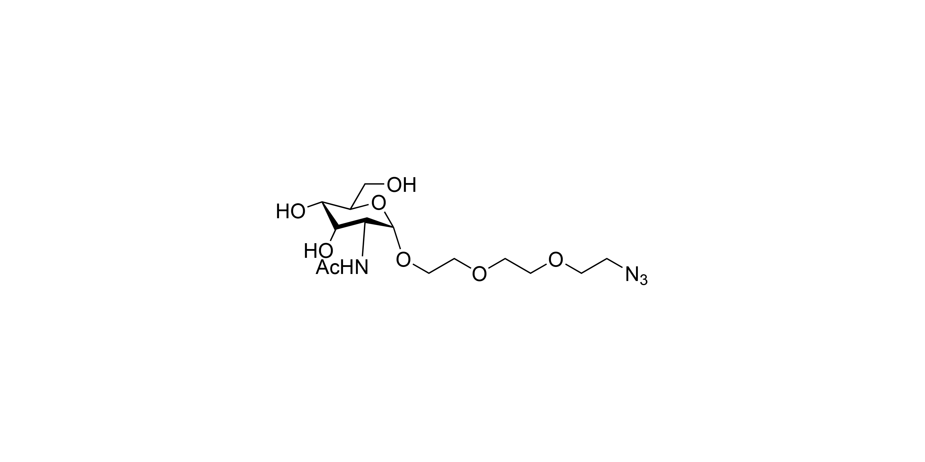1-O-(2-(2-(2-Azidoethoxy)ethoxy)ethoxy)-2-acetamido-2deoxy-beta-D-glucopyranoside