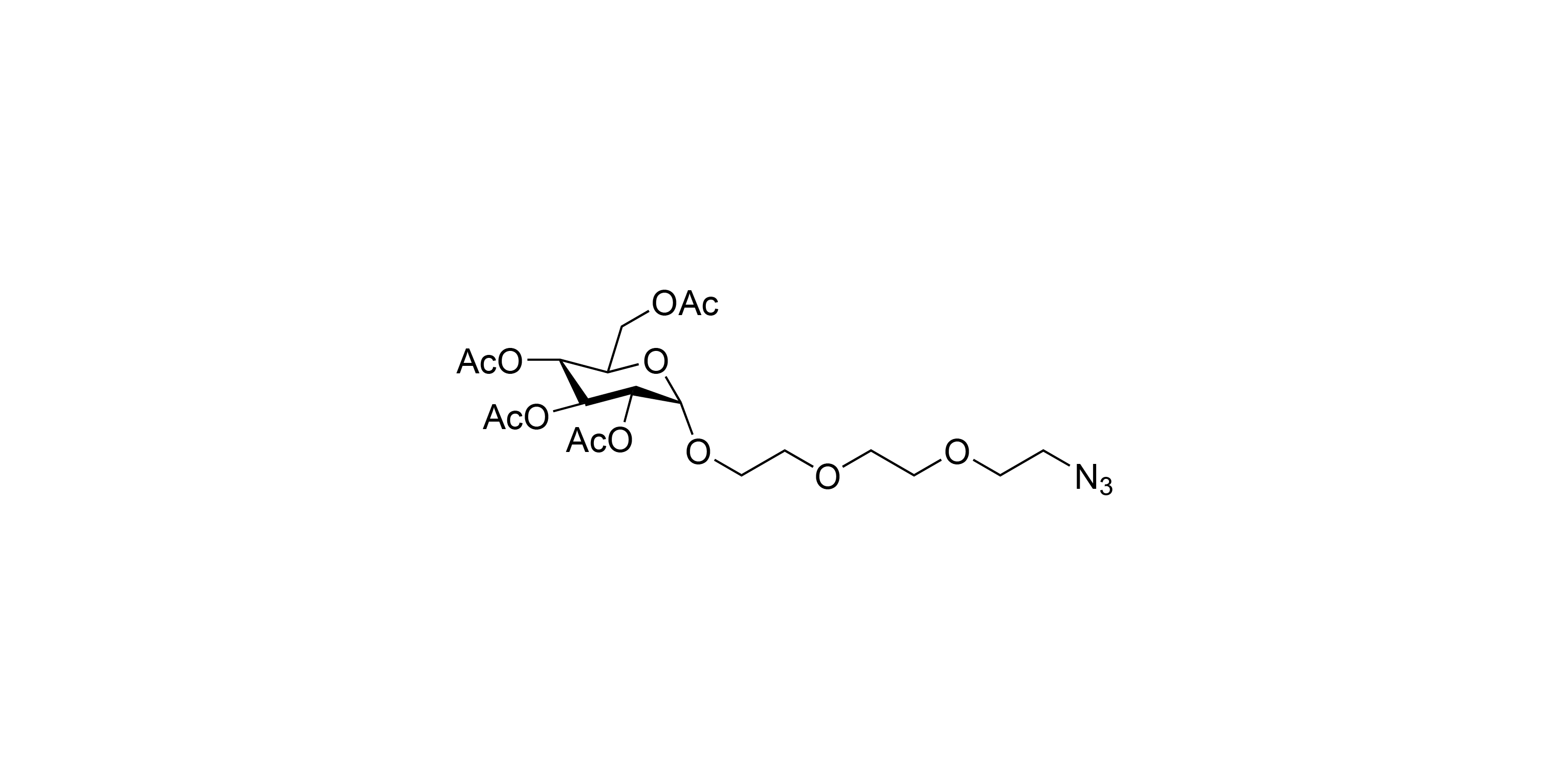 2,3,4,6-Tetra-O-acetyl-beta-D-glucopyranosyl PEG(3)-azide,2,3,4,6-Tetra-O-acetyl-beta-D-glucopyranosyl[(ethoxy)ethoxy]ethylazide