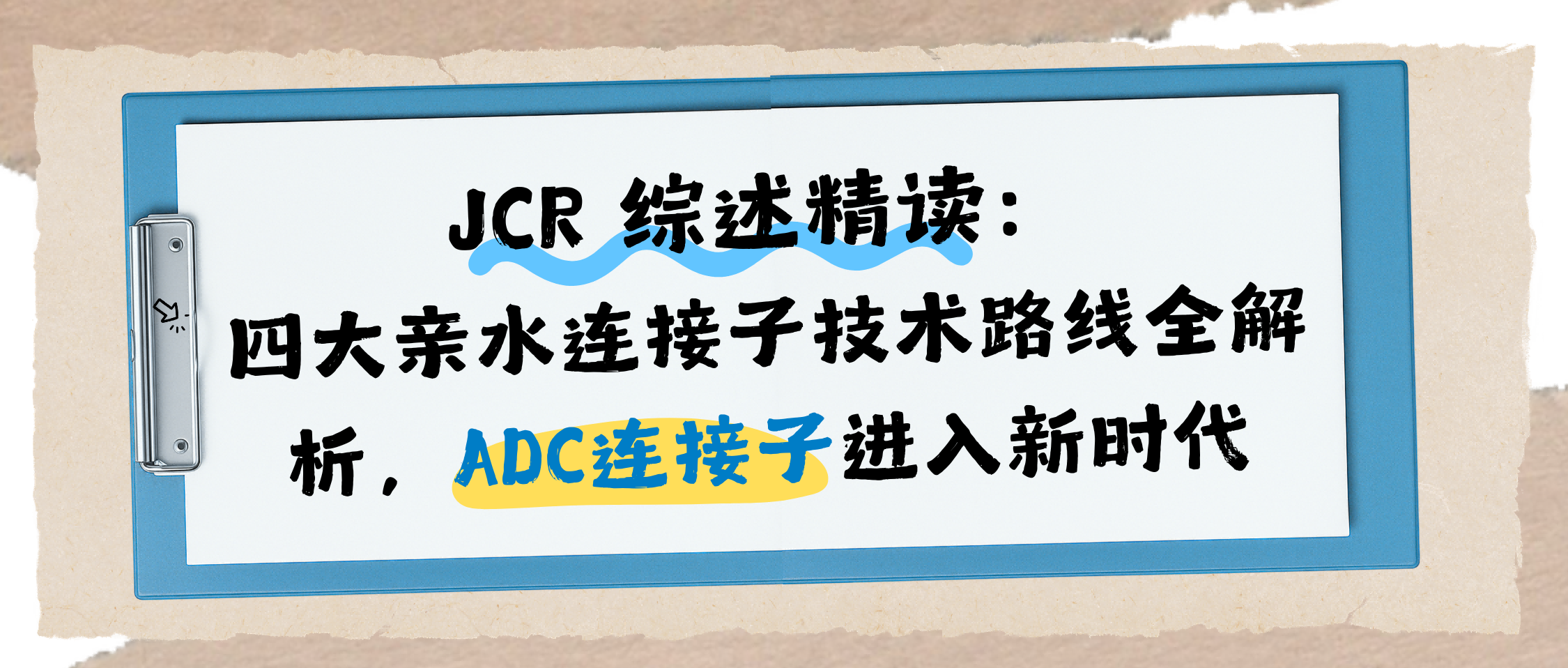 JCR 综述精读：四大亲水连接子技术路线全解析，ADC连接子进入新时代