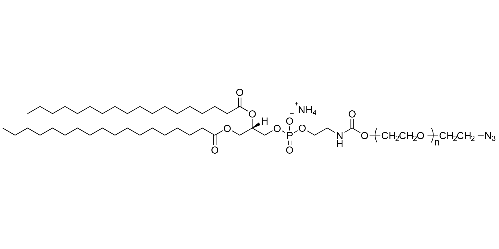 α-叠氮基-ω-1,2-二硬脂酸-3-磷脂酰乙醇胺聚乙二醇(铵盐)
